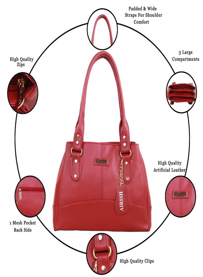 Airish Women's Handbag in Premium Shoulder bag for women(Maroon) - Image 2